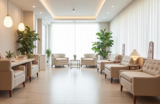Clean and inviting nail salon interior